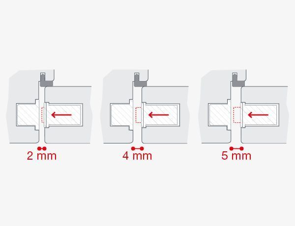 Врізний магнітний замок WC AGB Touch Lock, магніт світла бронза (B01120.30.14) B01120.30.14 фото