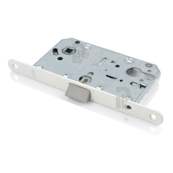 Врезной межкомнатный замок AGB Mediana Evolution PZ, 85/50 мм, белый (B01103.50.FM) B01103.50.FM фото