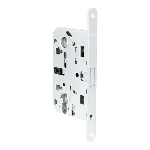 Врезной магнитный замок AGB Mediana Polaris Wave PZ, 85/50 мм, белый (B06133.50.FM) B06133.50.FM фото