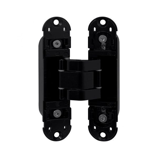 Прихована петля AGB Eclipse 2.1, 130х30 мм, чорна, з ковпачками (E30200.92.93 Kit) E30200.92.93+E30200.44.93 фото