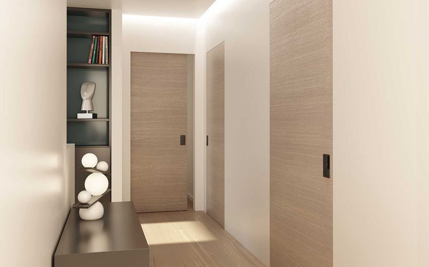 Ручка для раздвижных дверей AGB WAVE WC, матовый хром (B30002.02.32) B30002.02.32 фото