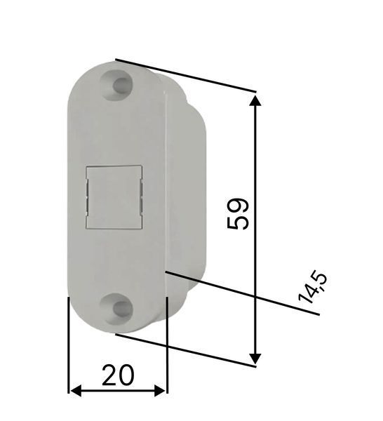 Відповідна планка AGB Minimal-Touch для дерева, чорна (B02404.37.93) B02404.37.93 фото