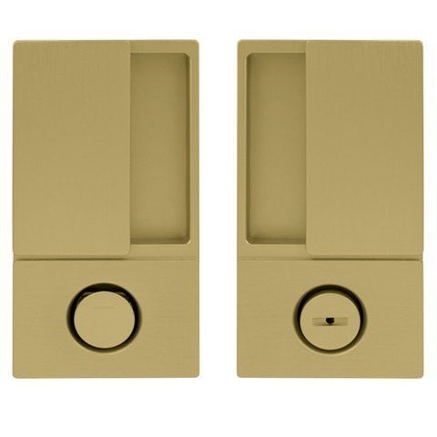 Ручка для распашных дверей AGB WAVE WC, матовая латунь (B30002.00.58) B30002.00.58 фото