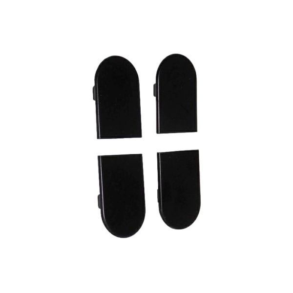 Прихована петля AGB Eclipse 3.2, 115х23 мм, чорна, з ковпачками (E30200.06.93 Kit) E30200.06.93+E30200.16.93 фото
