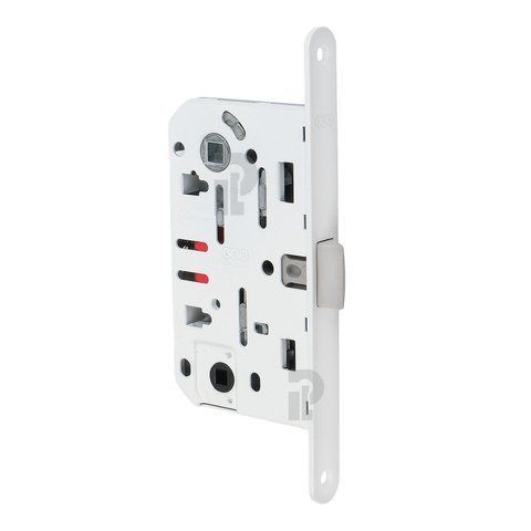 Врезной межкомнатный замок WC AGB Mediana Evolution, 96/50 мм, белый (B01102.50.FM) B01102.50.FM фото