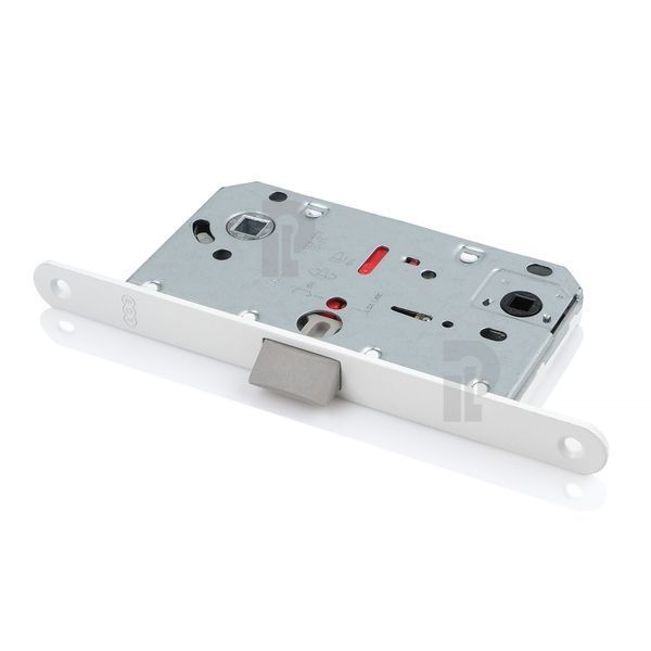 Врезной межкомнатный замок WC AGB Mediana Evolution, 96/50 мм, белый (B01102.50.FM) B01102.50.FM фото