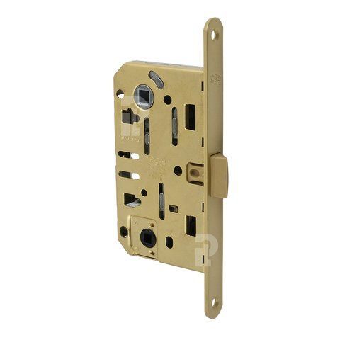 Врезной межкомнатный замок WC AGB Mediana Evolution, 96/50 мм, матовая латунь (B01102.50.23) B01102.50.23 фото