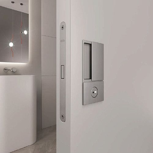 Ручка для распашных дверей AGB WAVE WC, матовый хром (B30002.00.32) B30002.00.32 фото