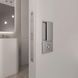 Ручка для распашных дверей AGB WAVE WC, матовый хром (B30002.00.32) B30002.00.32 фото 2