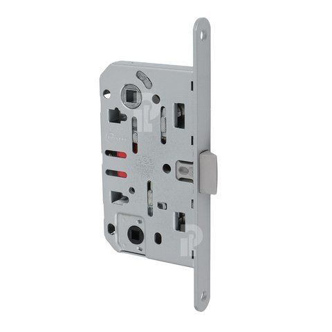 Врезной межкомнатный замок WC AGB Mediana Evolution, 96/50 мм, матовый никель (B01102.50.41) B01102.50.41 фото