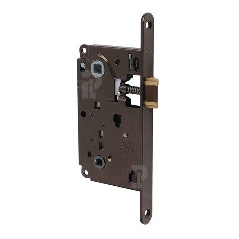 Врезной межкомнатный замок AGB Centro WC, 90/50 мм, бронза коричневая (B01013.50.22) B01013.50.22 фото