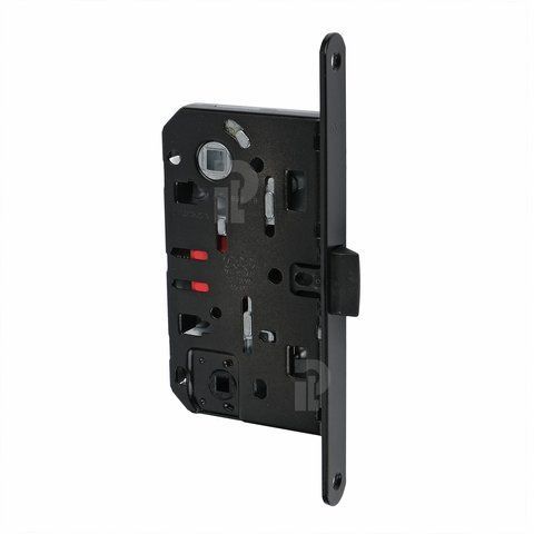 Врезной межкомнатный замок WC AGB Mediana Evolution, 96/50 мм, чёрный (B01102.50.93) B01102.50.93 фото