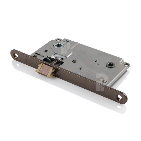 Врезной межкомнатный замок AGB Centro WC, 90/50 мм, бронза коричневая (B01013.50.22) B01013.50.22 фото