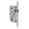 Врезной межкомнатный замок AGB Centro WC, 90/50 мм, матовый хром (B01013.50.34)