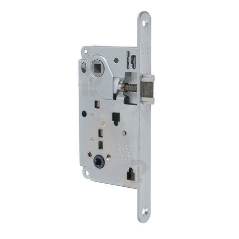 Врезной межкомнатный замок AGB Centro WC, 90/50 мм, матовый хром (B01013.50.34) B01013.50.34 фото