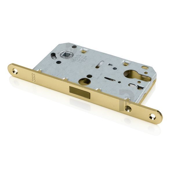 Врезной магнитный замок PZ AGB Polaris 2XT, 85/50 мм, матовая латунь (B06103.50.23) B06103.50.23 фото