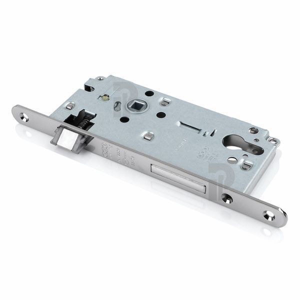 Врезной усиленный замок PZ AGB Sicurezza, 85/50/18 мм, матовый хром (B80860.50.34) B80860.50.34 фото