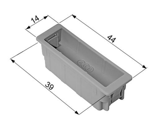 Ответная часть EASY-FIX для замков AGB Polaris с магнитным вкладышем XT, чёрная (B01402.96.93+B.02402.94.78) B01402.96.93 фото