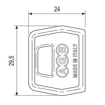Накладки на ключі AGB стандартні, пластикові (5 шт.) (C97800.05.00) C97800.05.00 фото