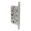 Врезной магнитный замок WC AGB Mediana Polaris Wave, 96/50 мм, матовый хром (B06132.50.34)